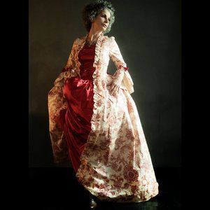 Victorian Gown and Tulle Petticoat